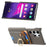 For Samsung Galaxy S26 Ultra PU Leather Phone Back Cover with Cute Bear Design Card Holder - Grey - 3