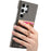 For Samsung Galaxy S26 Ultra PU Leather Phone Back Cover with Cute Bear Design Card Holder - Grey - 4