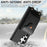 For Samsung Galaxy S26 Ultra Case Mirror Card Holder Litchi Texture Leather Phone Back Cover with Long Strap - Black - 4