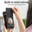 For Samsung Galaxy S26 Ultra Case Mirror Card Holder Litchi Texture Leather Phone Back Cover with Long Strap - Black - 5
