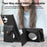 For Samsung Galaxy S26 Ultra Case Mirror Card Holder Litchi Texture Leather Phone Back Cover with Long Strap - Black - 7