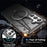 For Samsung Galaxy S26 Phone Case Magnetic Metal Ring Kickstand Soft-touch TPU + PC Cover - Black - 3