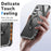 For Samsung Galaxy S26 Phone Case Magnetic Metal Ring Kickstand Soft-touch TPU + PC Cover - Black - 6