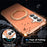 For Samsung Galaxy S26 Matte Phone Case Magnetic Metal Ring Kickstand Soft-touch TPU + PC Cover - Orange - 3