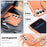 For Samsung Galaxy S26 Matte Phone Case Magnetic Metal Ring Kickstand Soft-touch TPU + PC Cover - Orange - 4