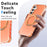 For Samsung Galaxy S26 Matte Phone Case Magnetic Metal Ring Kickstand Soft-touch TPU + PC Cover - Orange - 6