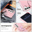 For Samsung Galaxy S26+ Matte Phone Case Magnetic Metal Ring Kickstand Soft-touch TPU + PC Cover - Pink - 4