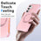 For Samsung Galaxy S26+ Matte Phone Case Magnetic Metal Ring Kickstand Soft-touch TPU + PC Cover - Pink - 6