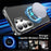 For Samsung Galaxy S26 Ultra Matte Phone Case Magnetic Metal Ring Kickstand Soft-touch TPU + PC Cover - Black - 2