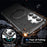 For Samsung Galaxy S26 Ultra Matte Phone Case Magnetic Metal Ring Kickstand Soft-touch TPU + PC Cover - Black - 3