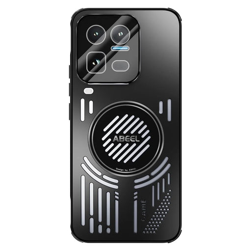 ABEEL for vivo iQOO 15 Ultra 5G Magnetic Case Aluminium Alloy + PC + TPU Hollow Heat Dissipation Phone Cover - Black - 2