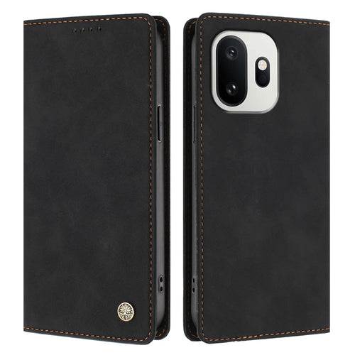 For OnePlus 15T 5G Case HX RFID Blocking Wallet Stand Leather Flip Phone Cover - Black - 1