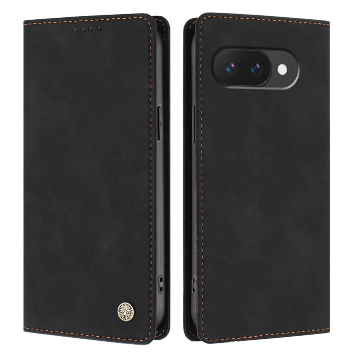 For Google Pixel 10a Case HX RFID Blocking Wallet Stand Leather Flip Phone Cover - Black - 1
