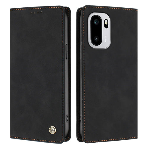 For OnePlus Ace 6 5G / OnePlus Ace 6T 5G / OnePlus 15R 5G Case HX RFID Blocking Wallet Stand Leather Flip Phone Cover - Black - 1