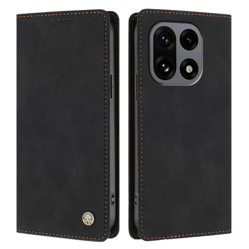 For OnePlus 15 5G Case HX RFID Blocking Wallet Stand Leather Flip Phone Cover - Black - 1