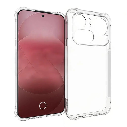 WANLONFENG For Nothing Phone (4a) Pro WL2 Series TPU Case 2.0mm Phone Cover with 2Pcs Tempered Glass Films - Transparent - 2