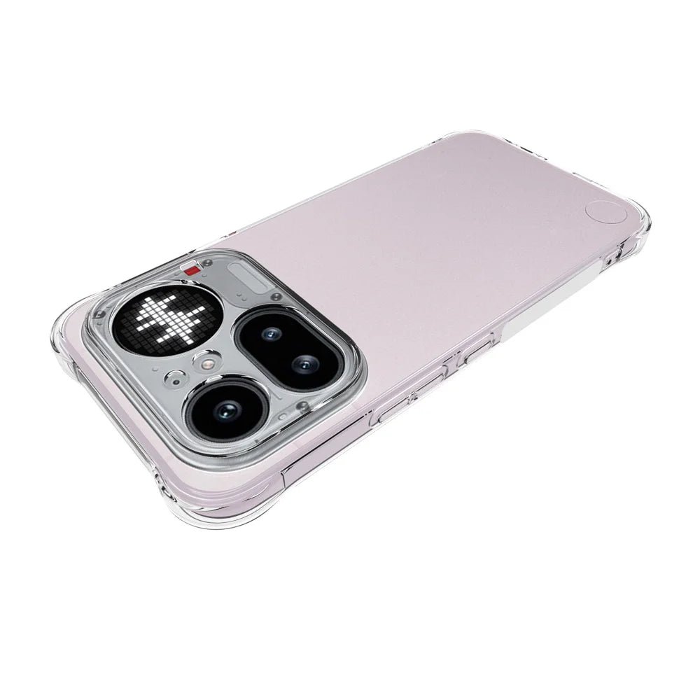 WANLONFENG For Nothing Phone (4a) Pro WL2 Series TPU Case 2.0mm Phone Cover with 2Pcs Tempered Glass Films - Transparent - 3