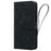 For Samsung Galaxy S26+ Case Flower Imprinted PU Leather Wallet Flip Phone Cover with Wrist Strap - Black - 6