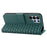 For Samsung Galaxy S26 Ultra Case Rhombus Pattern Leather Wallet Phone Cover with Wrist Strap - Green - 3