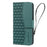 For Samsung Galaxy S26 Ultra Case Rhombus Pattern Leather Wallet Phone Cover with Wrist Strap - Green - 6