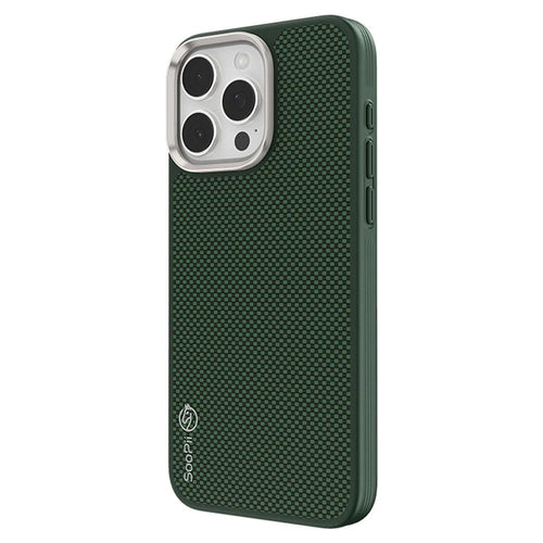 SOOPII For iPhone 16 Pro Max Magnetic Case Ultra-thin Aramid Fiber Shockproof Protective Phone Cover - 1
