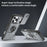 For iPhone 17 Pro Max Magnetic Case Slide Camera Cover Rotary Kickstand PC + TPU Phone Shell - Grey - 3