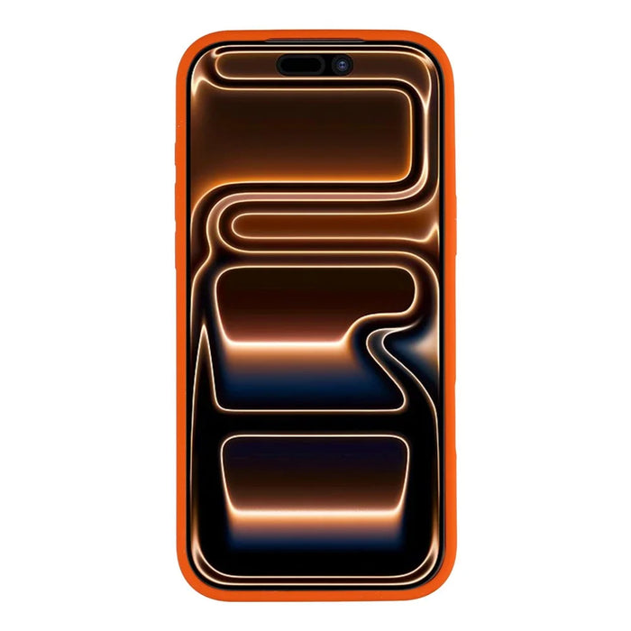 MUTURAL For iPhone 17 Pro Max Magnetic Case THE DOG Pattern PC + TPU Phone Cover with Tempered Glass Panel Compatible with MagSafe - Orange - 3