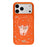 MUTURAL For iPhone 17 Pro Magnetic Case THE CAT Pattern PC + TPU Phone Cover with Tempered Glass Panel Compatible with MagSafe - Orange - 2