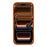 MUTURAL For iPhone 17 Pro Max Magnetic Case THE CAT Pattern PC + TPU Phone Cover with Tempered Glass Panel Compatible with MagSafe - Orange - 3