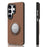 YOUNGKIT For Samsung Galaxy S26 Ultra Case Rotating Kickstand Shockproof TPU + PU Leather Phone Back Cover - Brown - 1