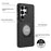 YOUNGKIT For Samsung Galaxy S26 Ultra Case Rotating Kickstand Shockproof TPU + PU Leather Phone Back Cover - Brown - 5