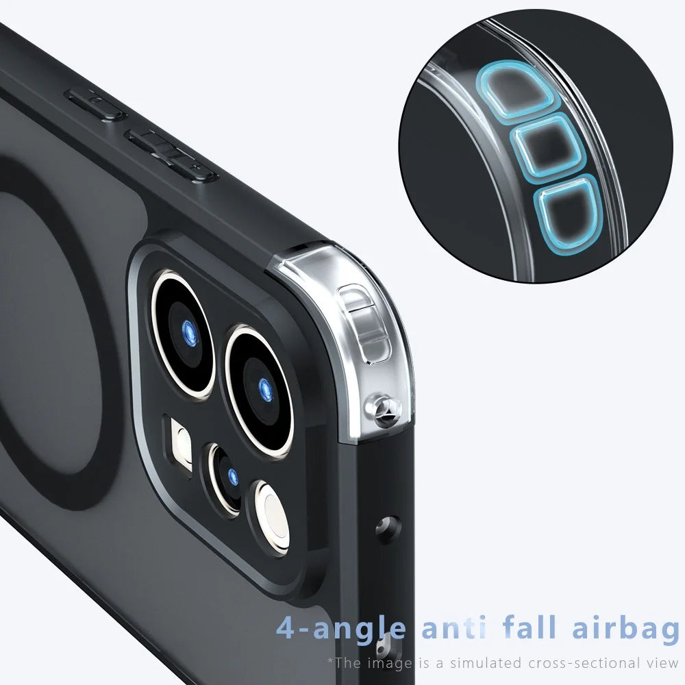 Matte Skin-touch Magnetic Case for vivo S50 5G  /  V70 5G 360° Rotating Kickstand Shockproof TPU + PC Phone Cover - Transparent Black - 7