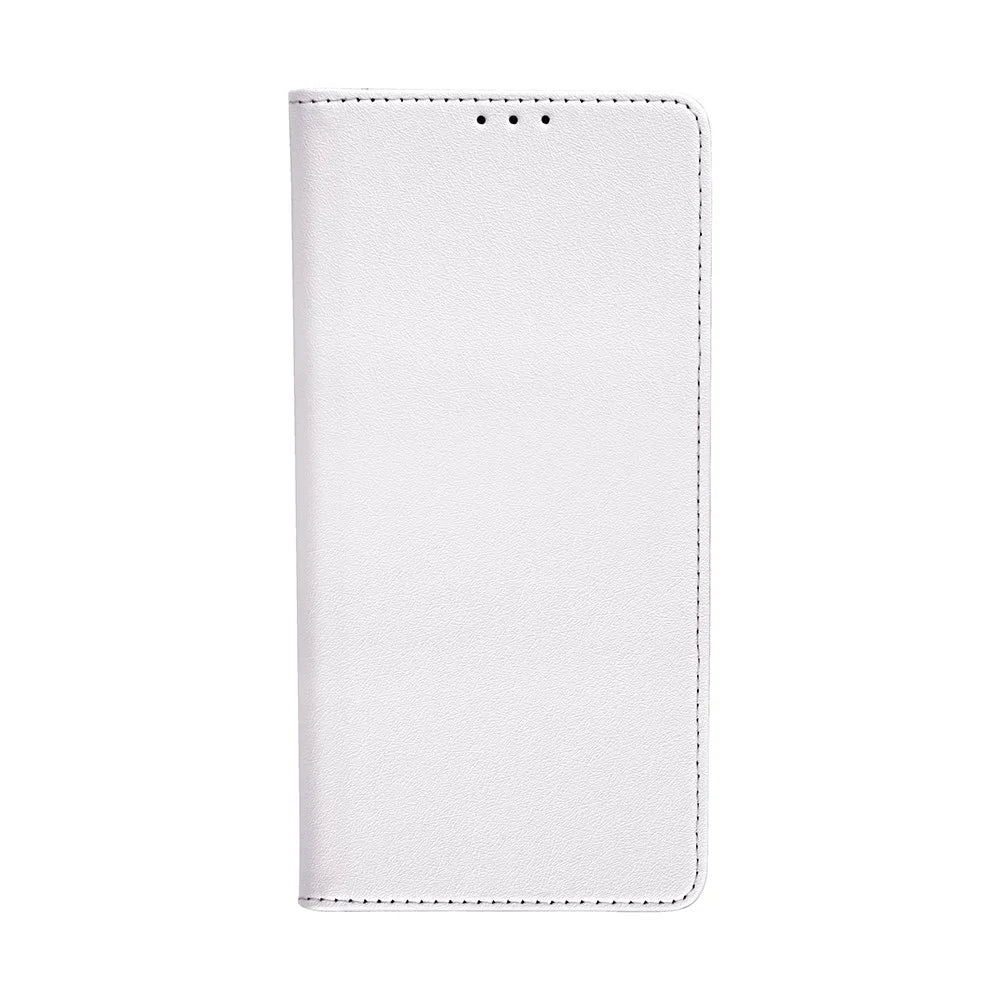 For Samsung Galaxy S26+ Case Silk Touch PU Leather Phone Cover with Wallet Stand - White - 2