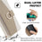 For Samsung Galaxy S26+ Case Mirror Wallet Leather Phone Cover with Chain Shoulder Strap - White - 6