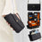 For Samsung Galaxy S26 Leather Case Zipper Pocket Wallet Phone Cover with 2 Straps - Black - 7