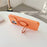 For iPhone 16 Pro Magnetic Case Rotating Ring Kickstand PC + TPU Skin-touch Phone Cover - Transparent Orange - 4