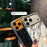 For iPhone 17 Pro Magnetic Case Marble Pattern Shockproof TPU + PC Phone Cover Compatible with Magsafe - Black - 6