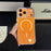 For iPhone 17 Pro Starlight Glitter Magnetic Case TPU + PC Shockproof Cover Compatible with Magsafe - Transparent Gold - 1