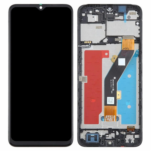 For ZTE Blade A54 OEM Grade S LCD Screen and Digitizer Assembly + Frame (Without Logo) - 1