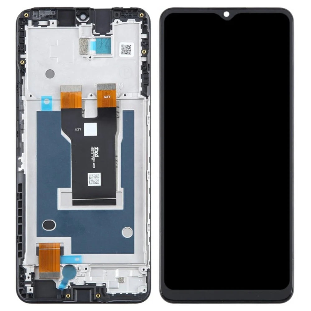 For ZTE Blade A73 5G 6.52 inch OEM Grade S LCD Screen and Digitizer Assembly + Frame (Without Logo) - 1