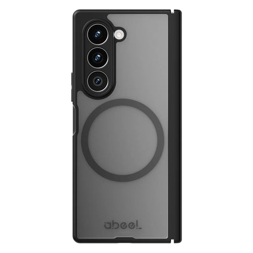 ABEEL for Samsung Galaxy Z Fold6 5G Matte Magnetic Case Hinge Design Shockproof TPU + PC Cover - Black - 1