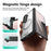 ABEEL for Samsung Galaxy Z Fold5 5G Matte Magnetic Case Hinge Design Shockproof TPU + PC Cover - Black - 2