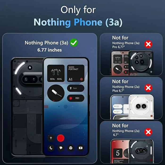 For Nothing Phone (4a) Magnetic Case Transparent TPU Anti Drop Phone Cover - 2