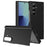 For Samsung Galaxy Z TriFold 5G Case with Tempered Glass Card Holder Stand Wallet Cover - Black - 1