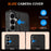 For Samsung Galaxy S26 Case Magnetic Case Ring Kickstand Slide Camera Cover TPU PC Hybrid Phone Shell - Black - 4