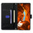 For Samsung Galaxy S26 Case Triangle Imprinted Skin Touch PU Leather Phone Wallet Cover - Black - 2