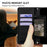 For Samsung Galaxy S26 Ultra Case Triangle Imprinted Skin Touch PU Leather Phone Wallet Cover - Black - 7