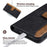 For Samsung Galaxy S26 Case RFID Blocking Color Splicing PU Leather Wallet Phone Cover - Black - 6