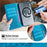 For Samsung Galaxy S26 Case Butterfly Flower Imprinted PU Leather Wallet Phone Cover - Blue - 5