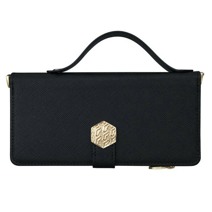 For Samsung Galaxy S26 Ultra Case Cross Texture PU Leather + TPU Wallet Phone Cover with Strap - Black - 4